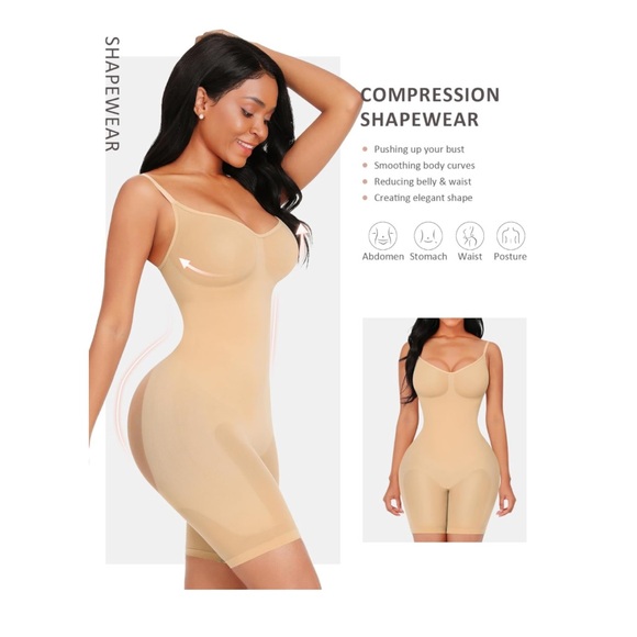 FeelinGirl NWT Shapewear Bodysuit Tummy Control Seamless Sculpting Butt Lifter - Picture 2 of 6